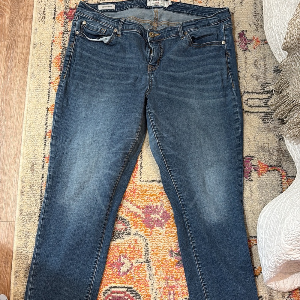 Torrid Dark Blue Skinny Jeans